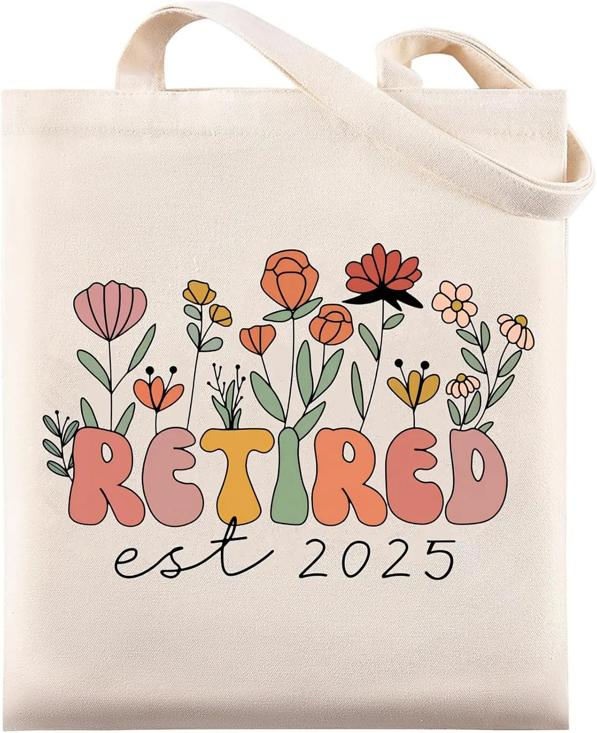 Black Cat Canvas Tote Bag with Zipper Pockets Vintage Flowers Cute Shopping Grocery Bags Birthday Gift 251018