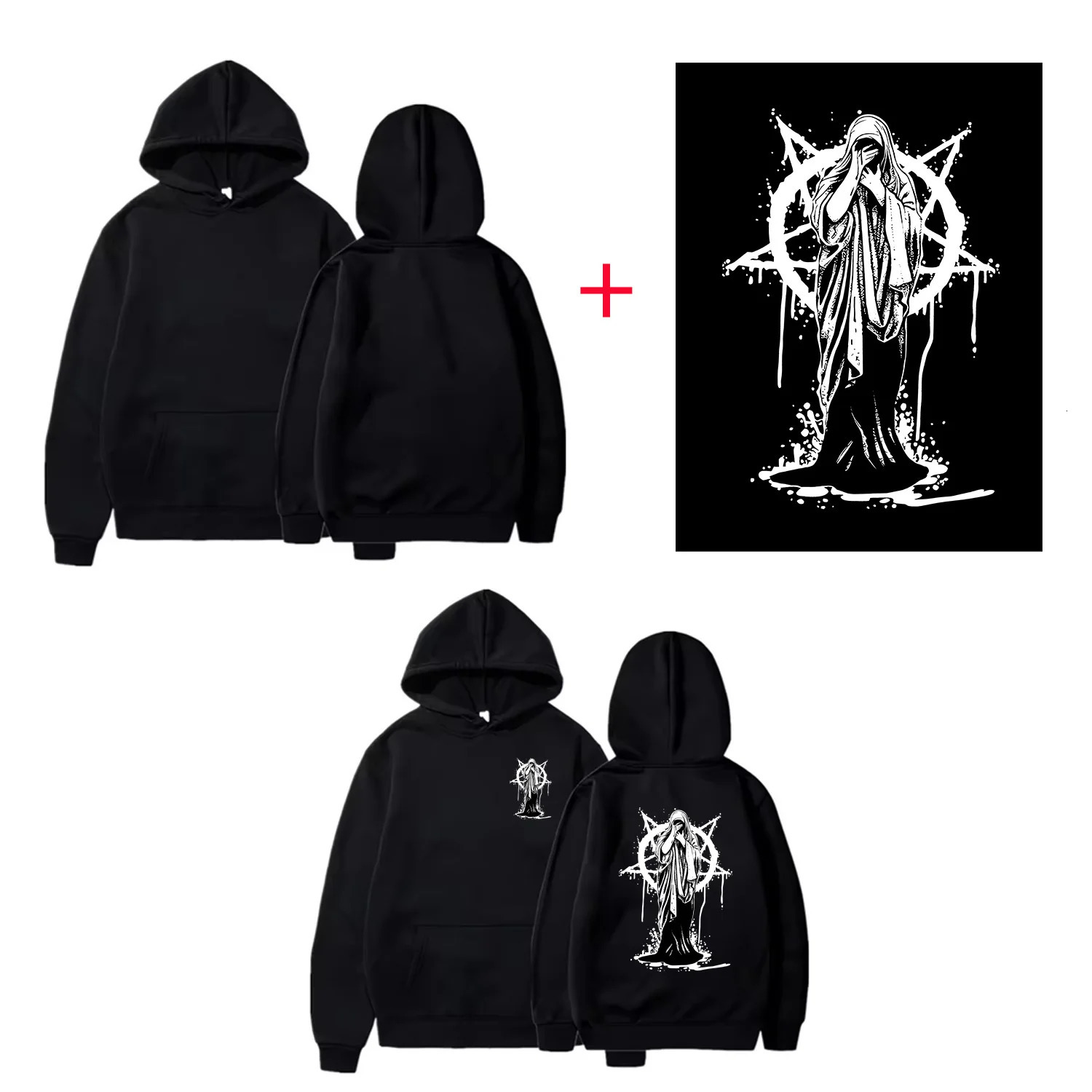 DIY Custom Your Men Women Casual Hoodie Top Solid Color Pullover Street Personality Sweatshirt Custom Gifts 251023