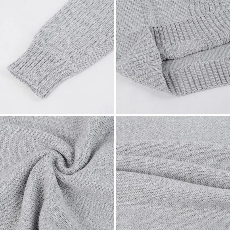 Autumn Winter Mens Warm Sweater Long Sleeve Turtleneck Sweater Retro Knitted Sweater Pullover Sweater 251020