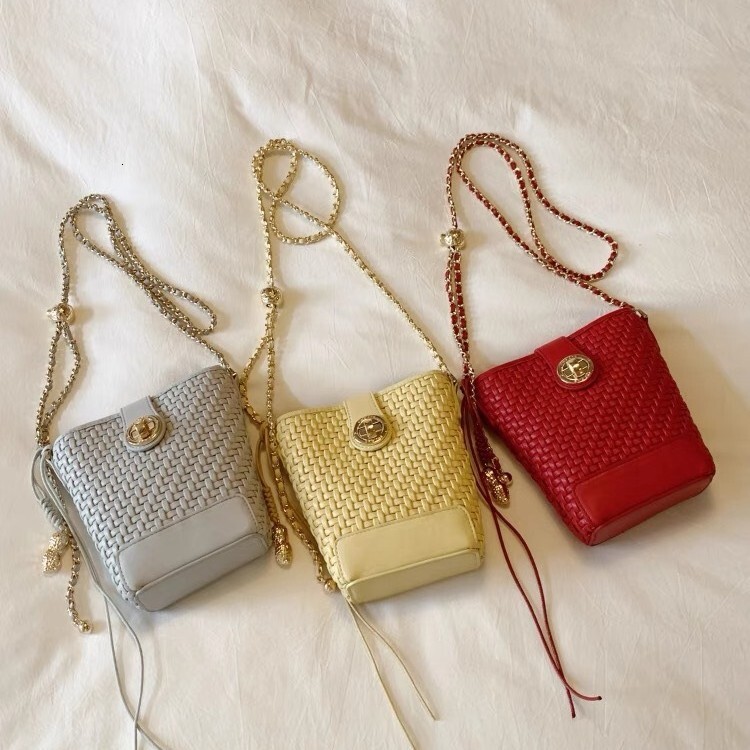 Luxury Brand Designer Bag Nanfeng Chio2nd Mist Moon Dream Weaving Bucket Bag For Women 2025 Super Popular Woven Bag Chain Shoulder Crossbody Small Bag