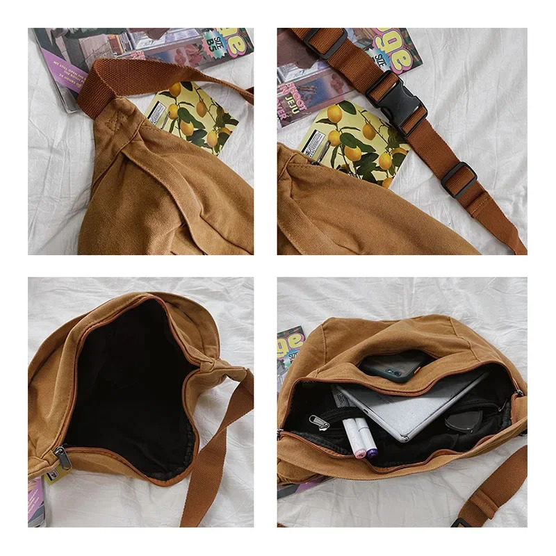 Casual Woman Fanny pack Large capacity Crossbody Chest Bag Waist pack outdoors Belt Bag Canvas Phone Pack Purse Unisex Waist Bag 251023