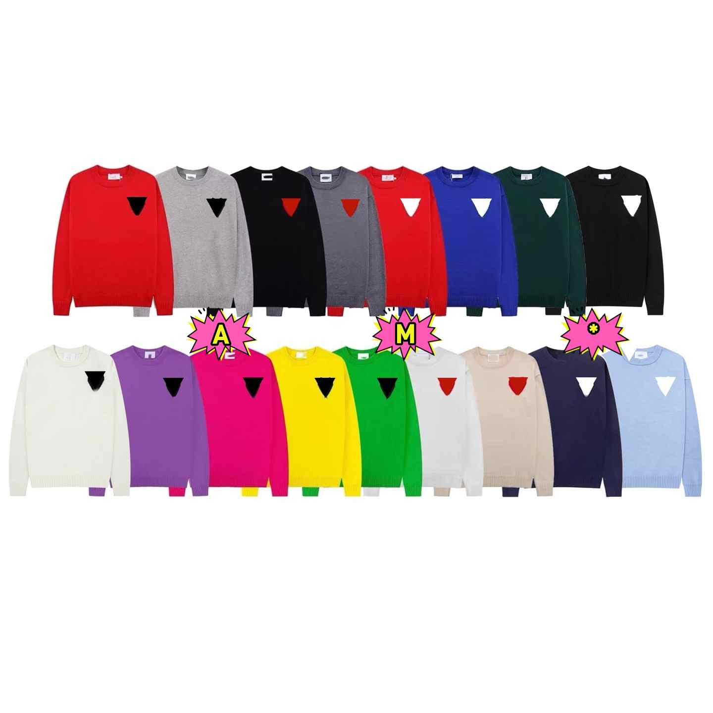 Am Fashion Men's and Women's Fashion Love Heart Sweater Sweatshirts Spring Autumn Wear logo