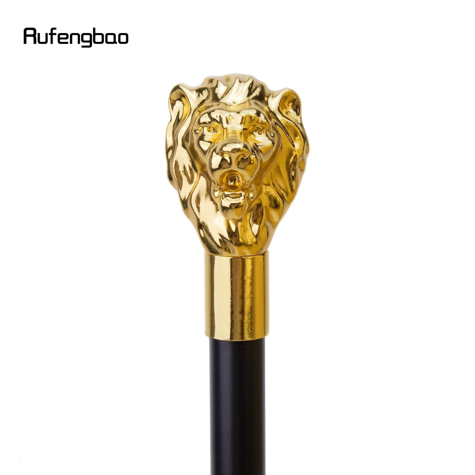 Gold Lion Head Handle Fashion Walking Stick for Party Decorative Walking Cane Elegant Crosier Knob Walking Stick 93cm 251022 - view 5