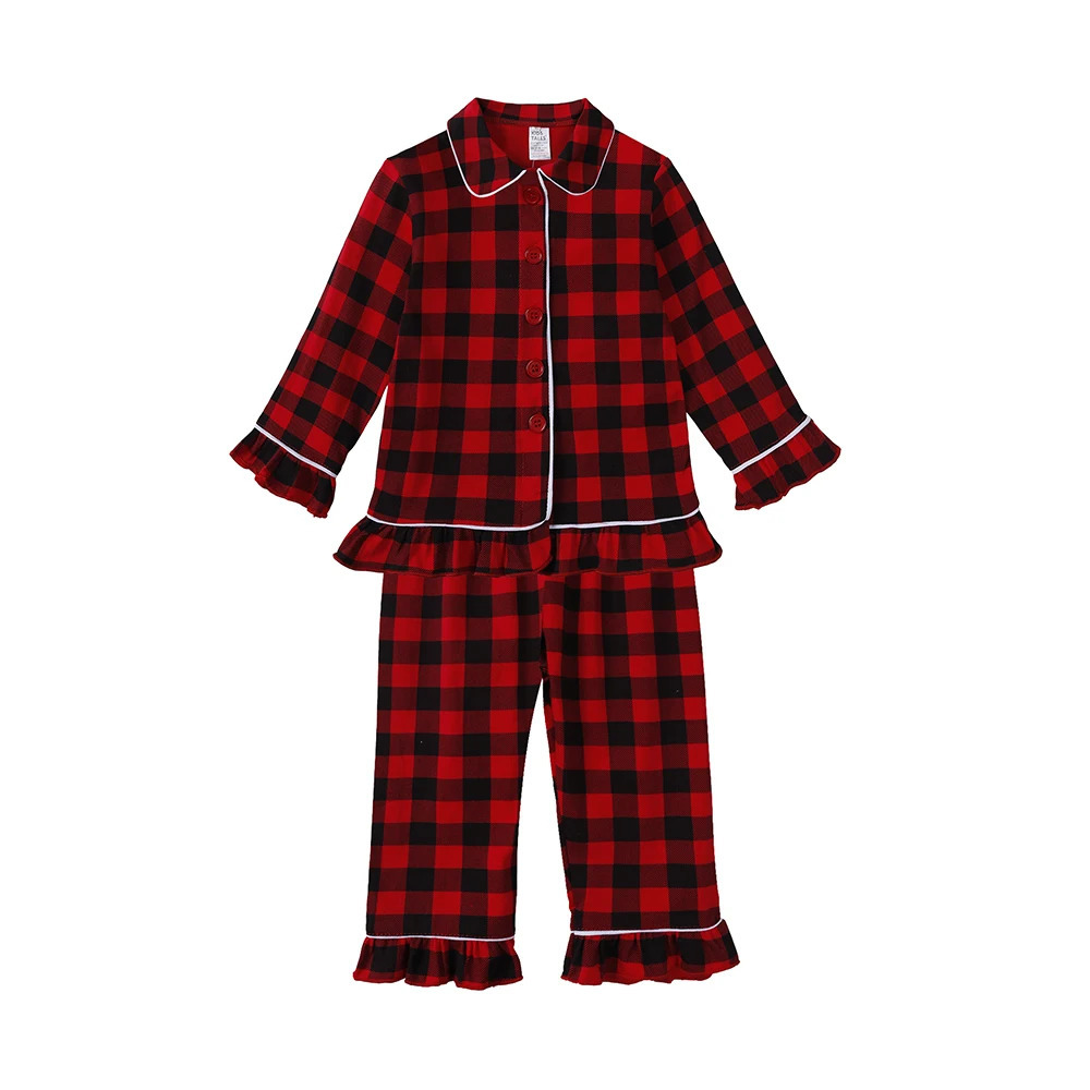 Christmas Pyjamas Children Velvet Warm Clothes Family Party Long Sleeve Boy Girl Dress Xmas Set Kid SleepwearPants Costume 251023