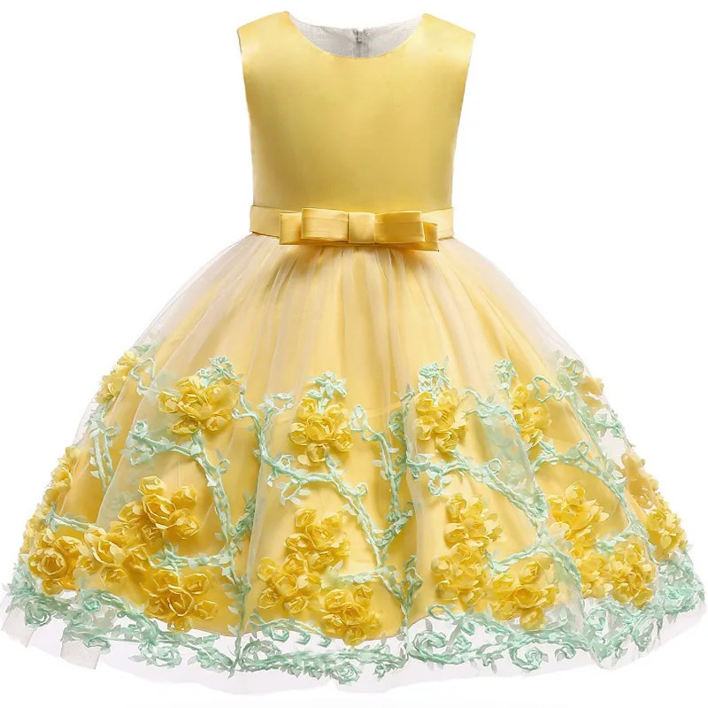 Baby Kids Tutu Birthday Princess Party Dress for Girls Infant Lace Children Elegant Dress Clothing for Girl Baby Girls Clothes 251023