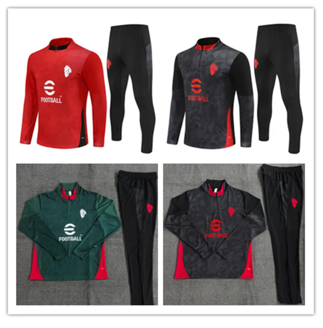 2025 2026 MODRIC GIMENEZ soccer tracksuits 25 26 RAFA LEAO kaka Survetement training suit MIlanES Football jacket sportswear jogging sets