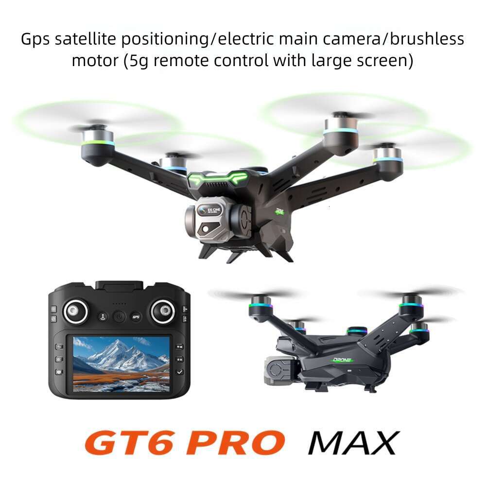 GT Drone With Screen Brushless Motor HD Aerial Photography GPS Intelligent Positioning Remote Control Aircraft