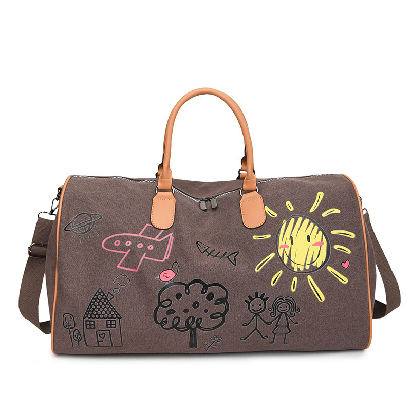Luxury Brand Designer Bag UR Large Capacity Short Trip Bag Company Gift Unisex Gym Tote Bag Printed Shoulder Crossbody Bag
