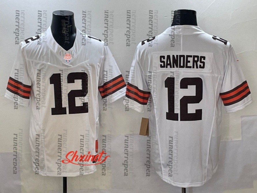 Personalized Custom Jerseys 12 Shedeur Sanders Football Judkins Nick Chubb Schwesinger Myles Garrett Any Name Number Design Your Logo