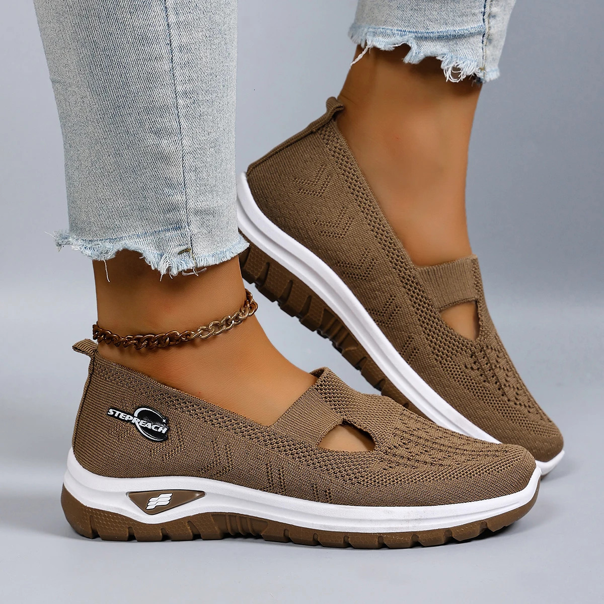 Womens summer breathable mesh flat shoes womens shoes casual sneakers shoes clearance 251023