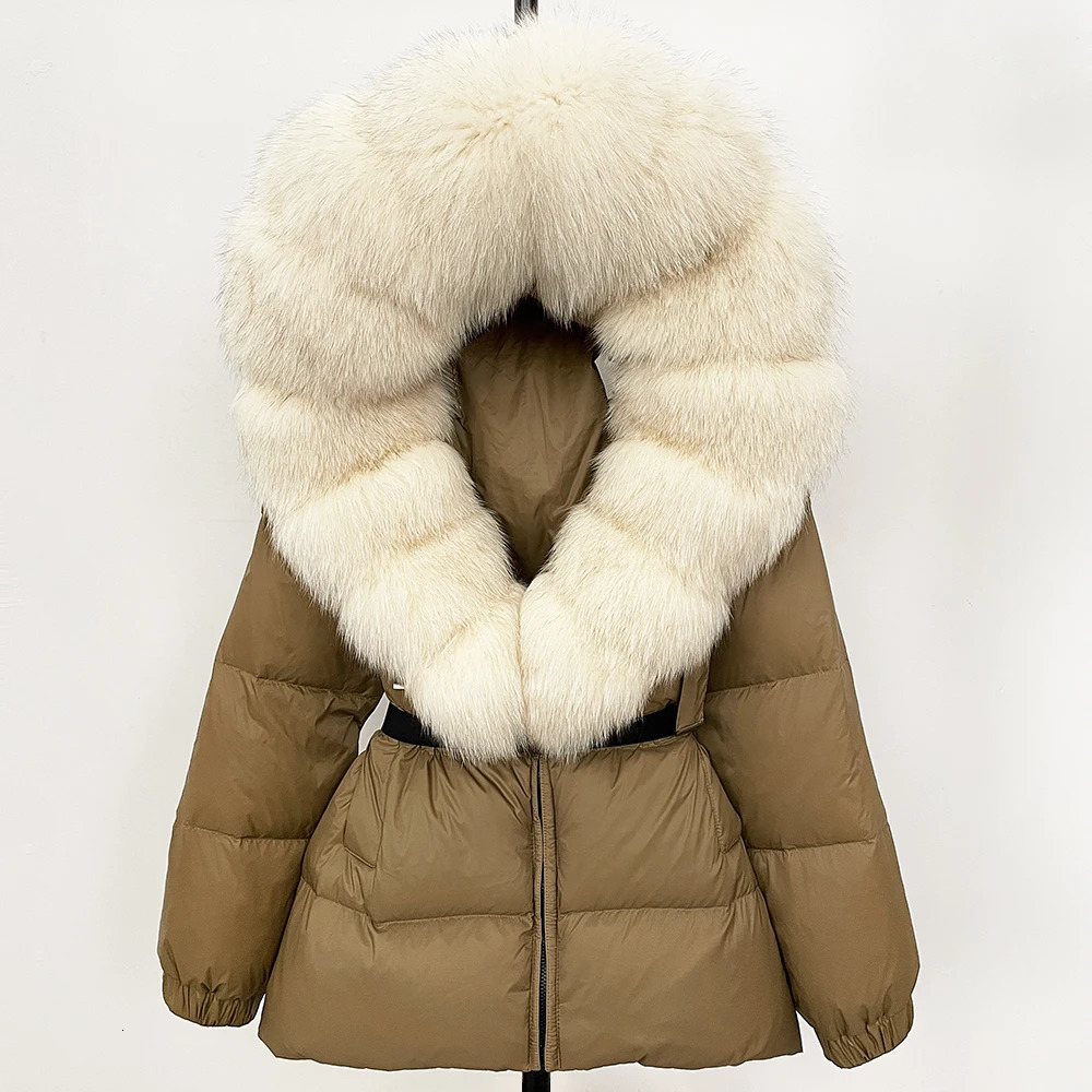OFTBUY Winter Clothing Puffer Jacket Women Fox Fur Hooded Thick Warm 90 White Duck Down Coat Female Parkas Waterproof 251020
