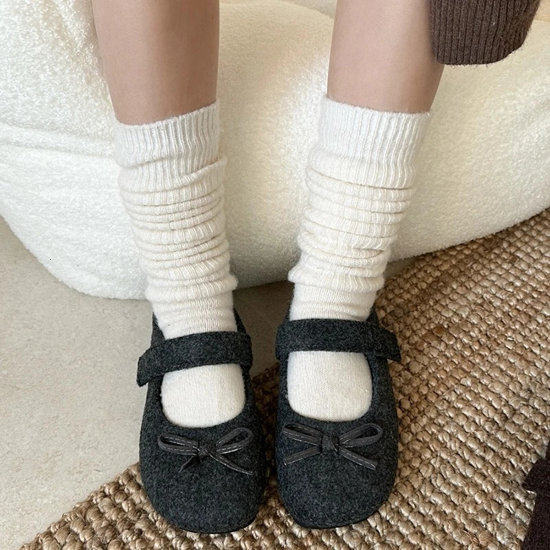 Autumn Woolen Fabric Women Flats Shoes Fashion Shoes Ladies Comfort Outdoor Warm Cotton Fur Shoes 251023