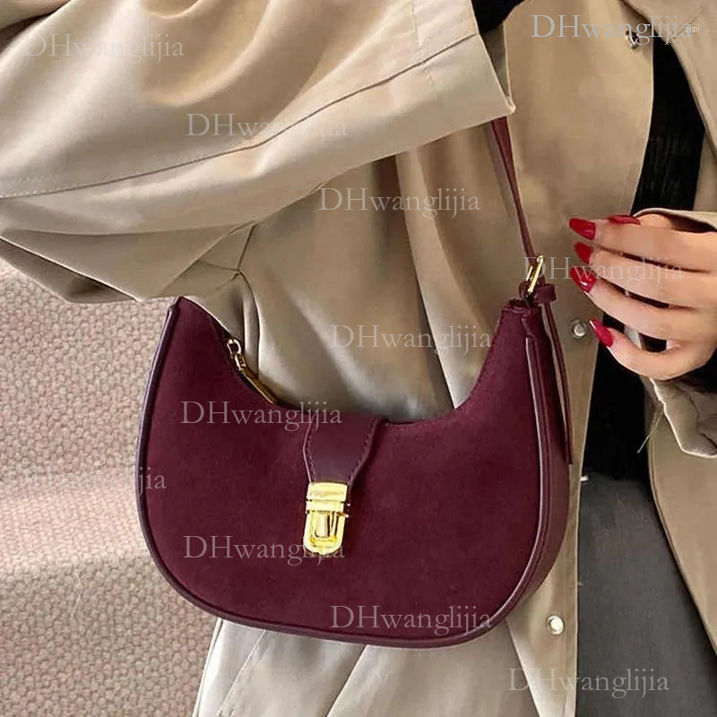 DHGM Totes Women's Red Bags Autumn Winter Pu Leather Solid Zipper One Shoulder Bag Vintage Commuting Versatile Ladies Crossbody Purses 8d19