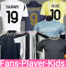 2025 2026 home away MILIK DI MARIA VLAHOVIC KEAN POGBA CHIESA McKENNIE LOCATELLI football shirt 24 25 26 Kits men and Kids unifor