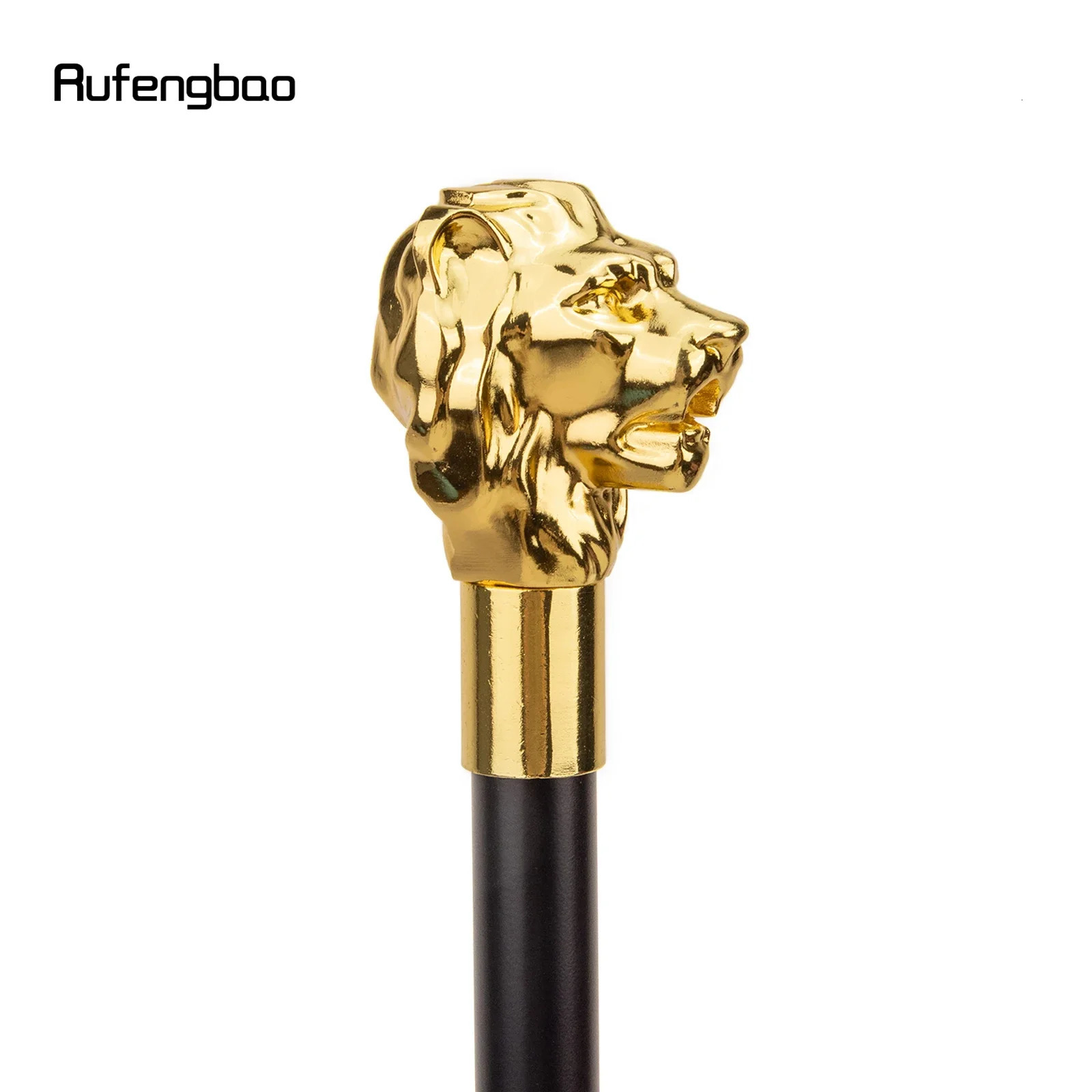 Gold Lion Head Handle Fashion Walking Stick for Party Decorative Walking Cane Elegant Crosier Knob Walking Stick 93cm 251022 - view 3
