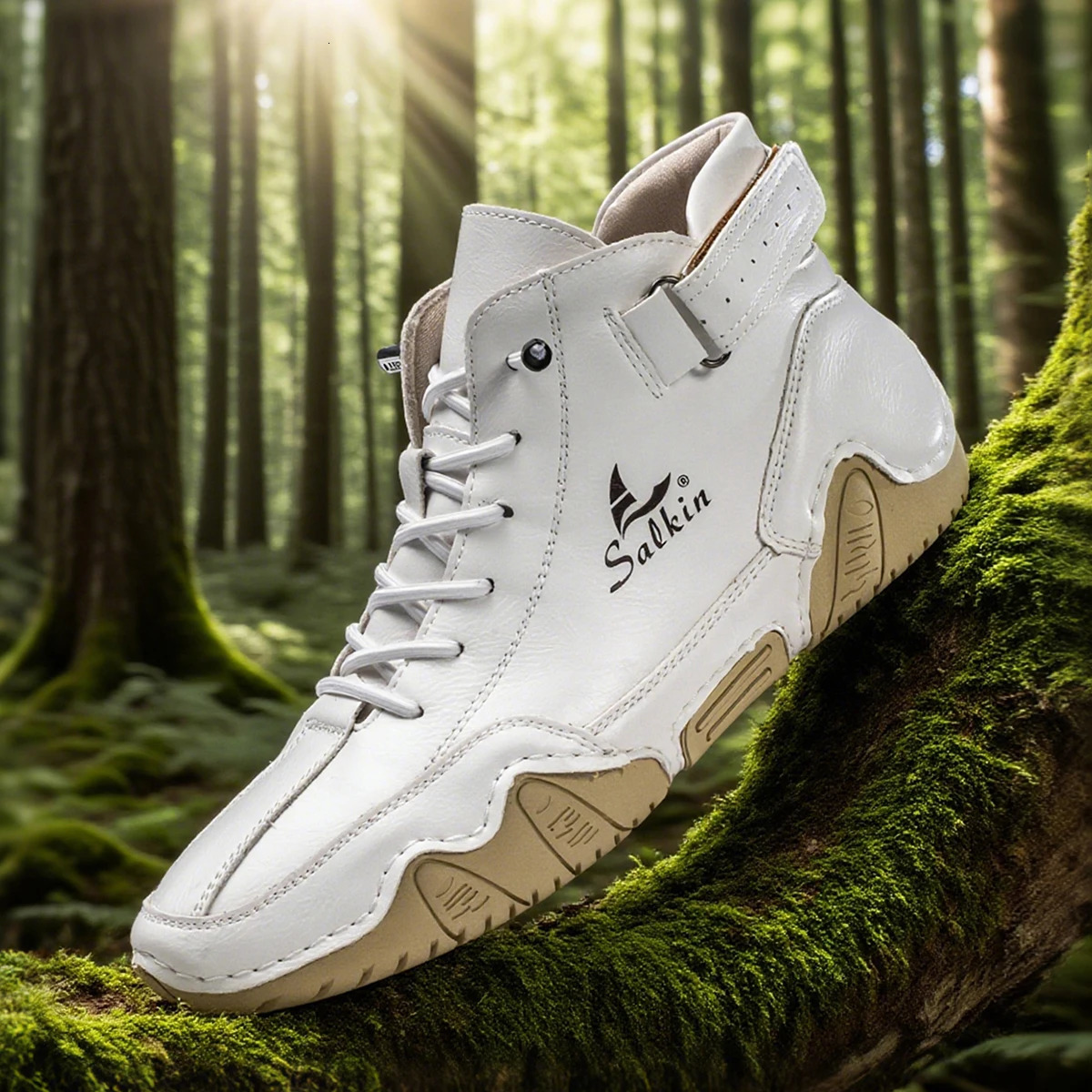 Handmade Men Boots Sneakers Man Outdoor Casual Leather Men Sneakers Ankle Boots Trekking Fall Breathable 251023