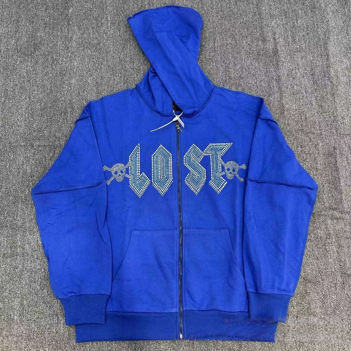 Lost Intricacy Men's designer hoodie Zipper sweatpants Diamond Wash designer shirt Vintage tracksuit men Casual pants Oversized jacket Sweatshirt