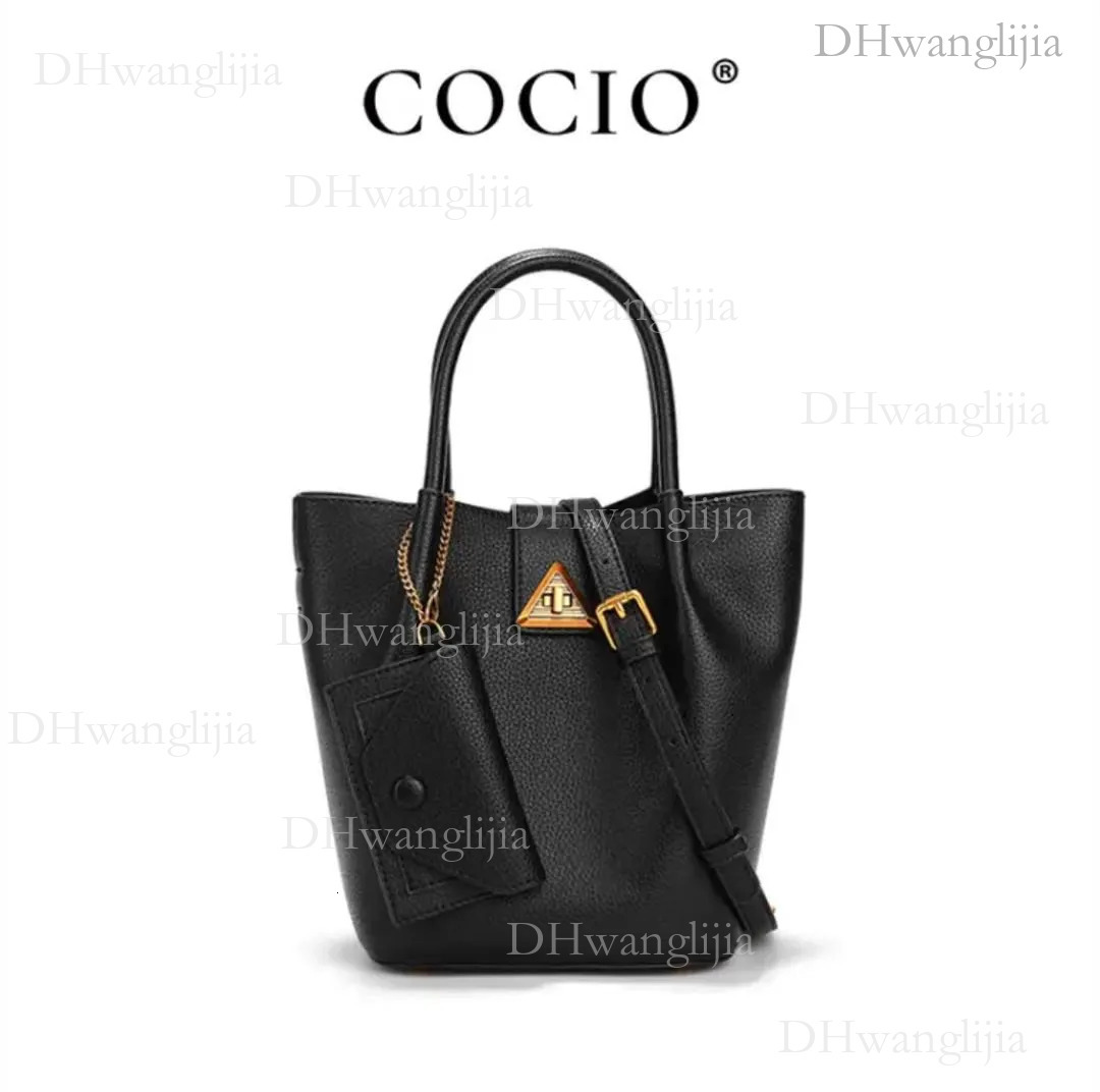 DHGM COCIO Free shipping designer Shoulder tote Bags For woman black brown New shoulder with large capacity commuter crossbody bag dh4300051