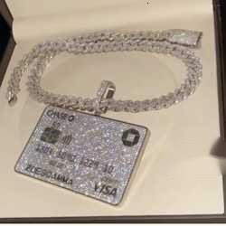 Vvs Moissanite Chain Pendants 925 Sterling Silver Hip Hop Jewelry Iced Out Pendant