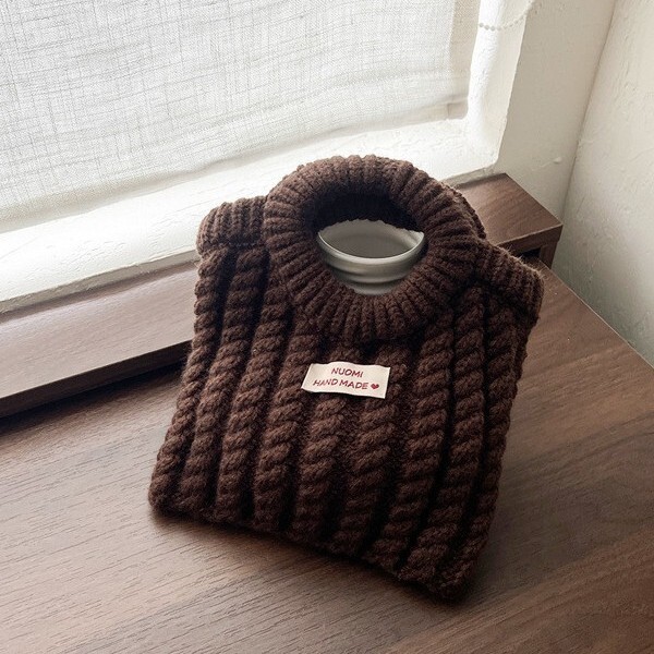 Autumn and winter new Japanese retro woven handbag designer hand woven girls' travel handbag