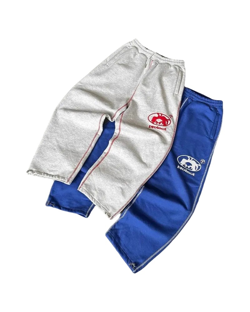 Men's Pants Streetwear PROTECT Joggers Designer Pants Sweatpants Y2K Haruku Hip Hop Letter Casual Men Women Elastic Waist Jogging Trouser Designe