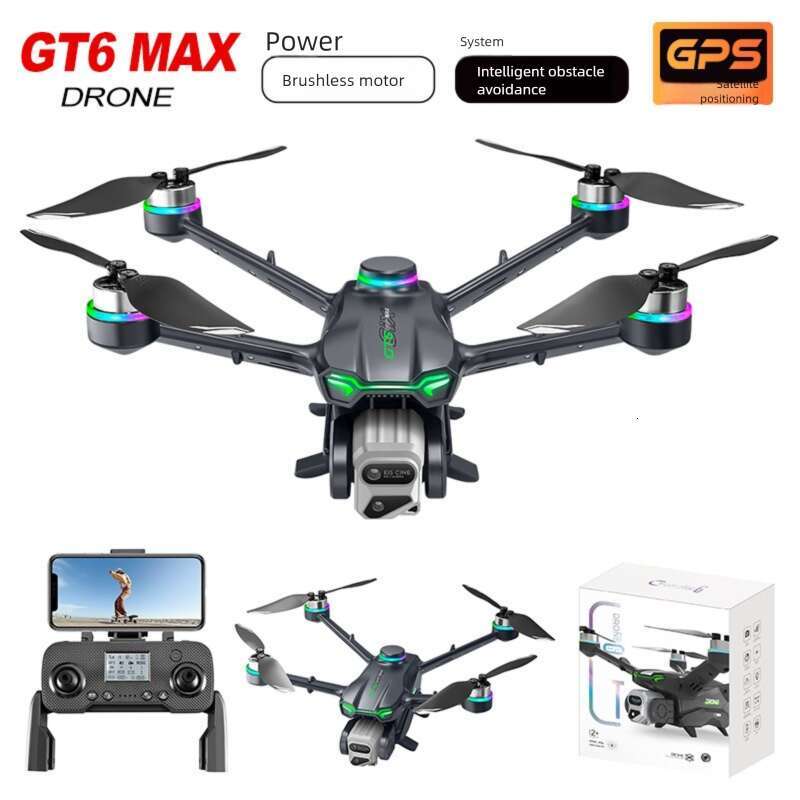 New Product GT Drone GPS Positioning Return G Image Transmission Brushless Optical Flow Obstacle Avoidance Remote Control Aircraft