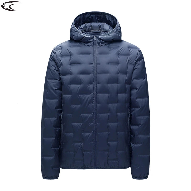 LNGXO Down Jacket Men Camping Hiking Mountaineering Lightweight Padding Coat Winter Waterproof Windproof Warm Hooded Windbreaker 251020