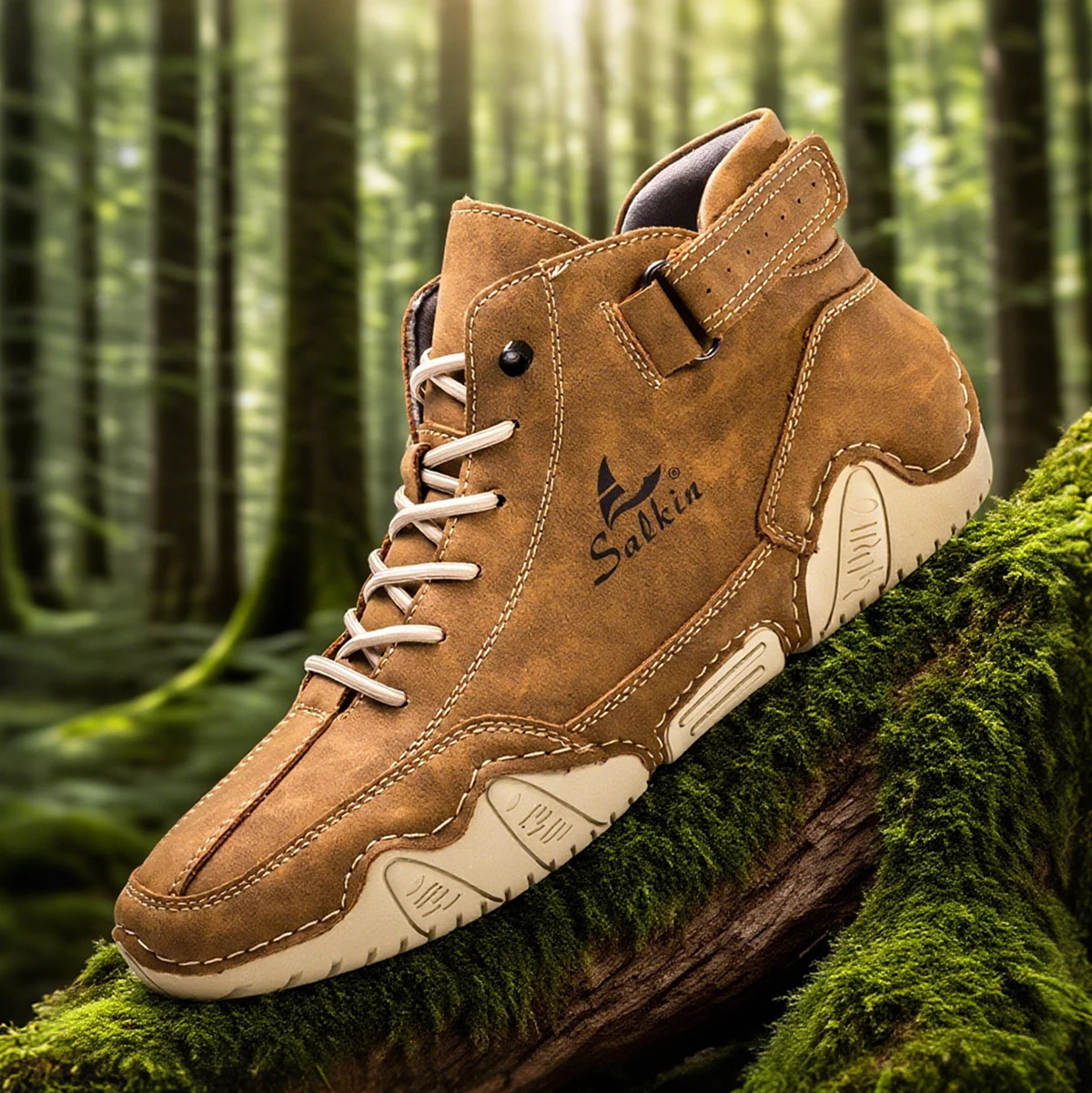 Handmade Men Boots Sneakers Man Outdoor Casual Leather Men Sneakers Ankle Boots Trekking Fall Breathable 251023