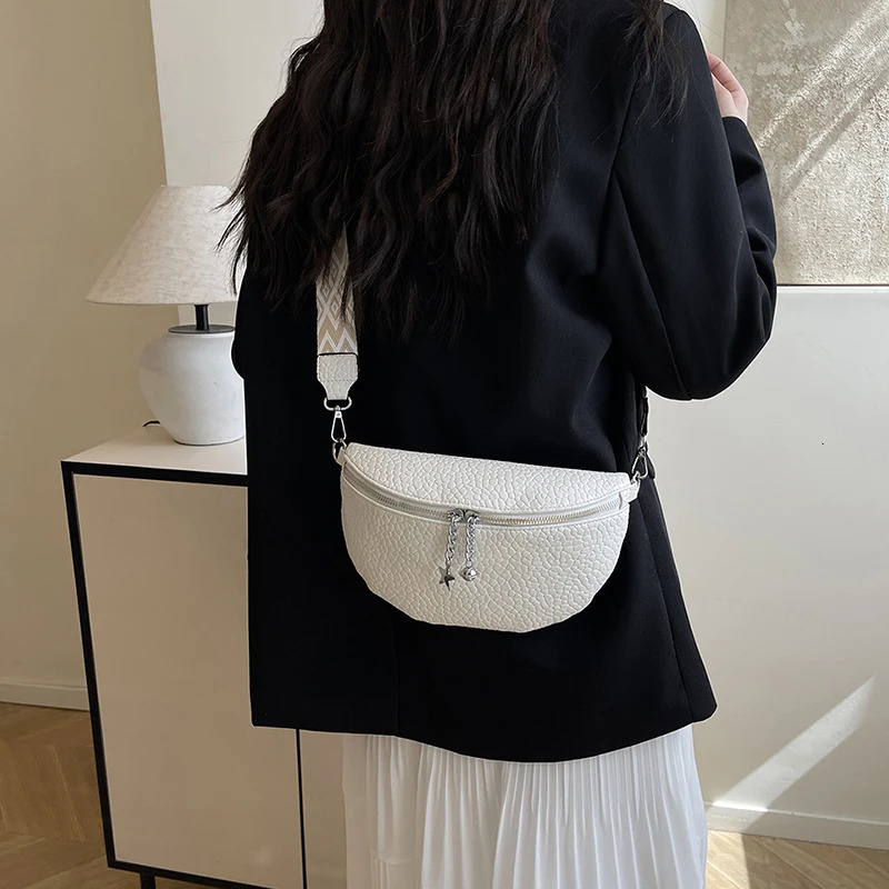 Fashion Waist Bag Simple Chest Pack Phone purse Woman Belt Bag Fanny Pack Soft Leather Shoulder Crossbody Bag 251023