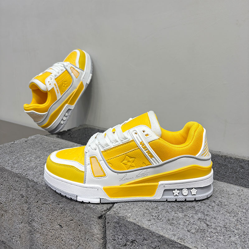 Designer shoes new trendy men's shoes versatile and comfortable sports and casual sneakers fashionable and breathable board shoes for men size 36