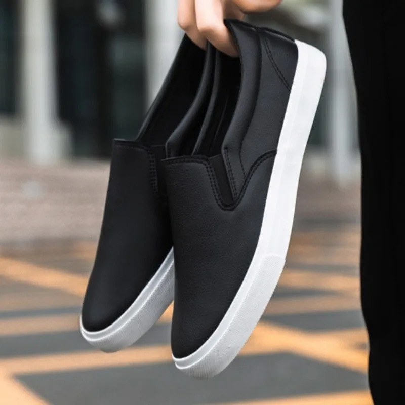 Man Shoes Leather Casual Shoe Soft Sole Driving Shoes Mens Small Leather Shoes Comfort Slipon Loafers Big Size48 251023