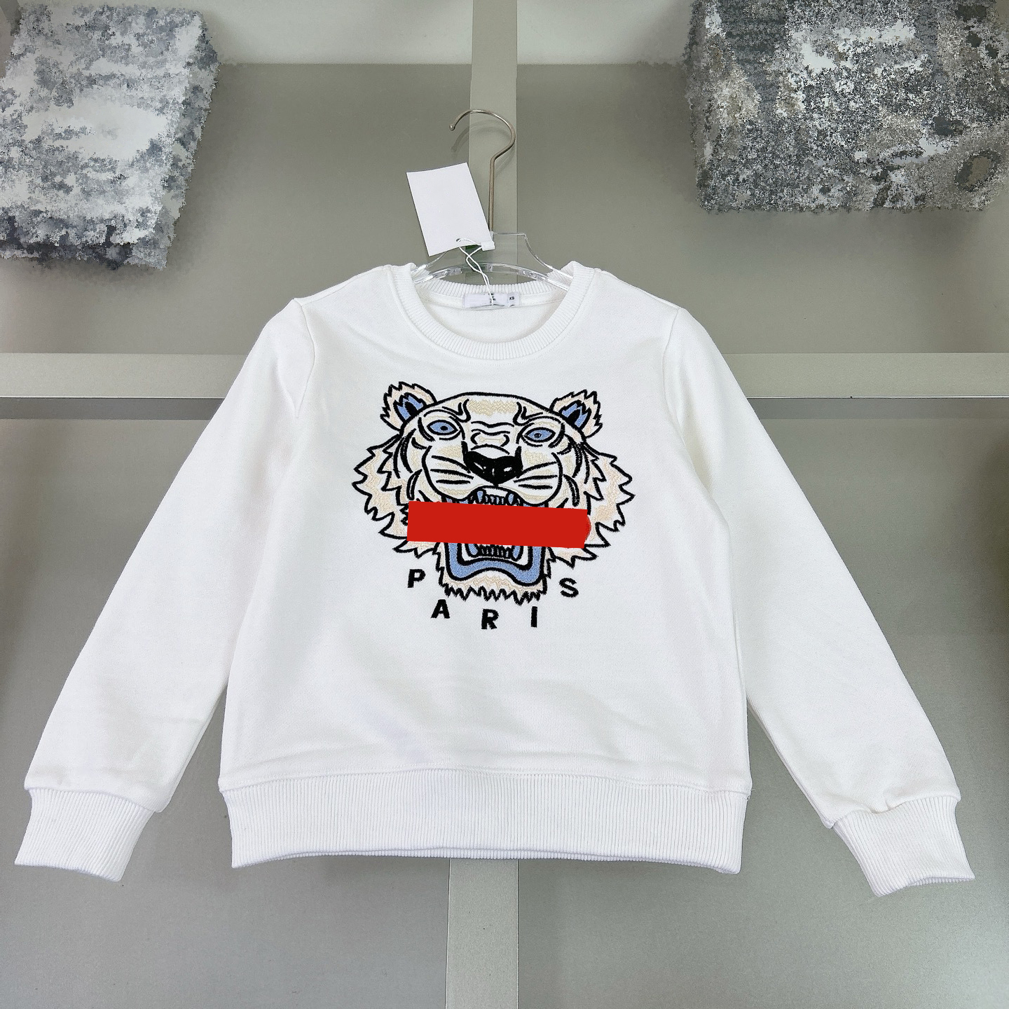 Kids Sweatshirts Fashion Animal Embroidery Cotton Long Sleeve Pullover Hoodies for Children Boys Girls Loose Clothing