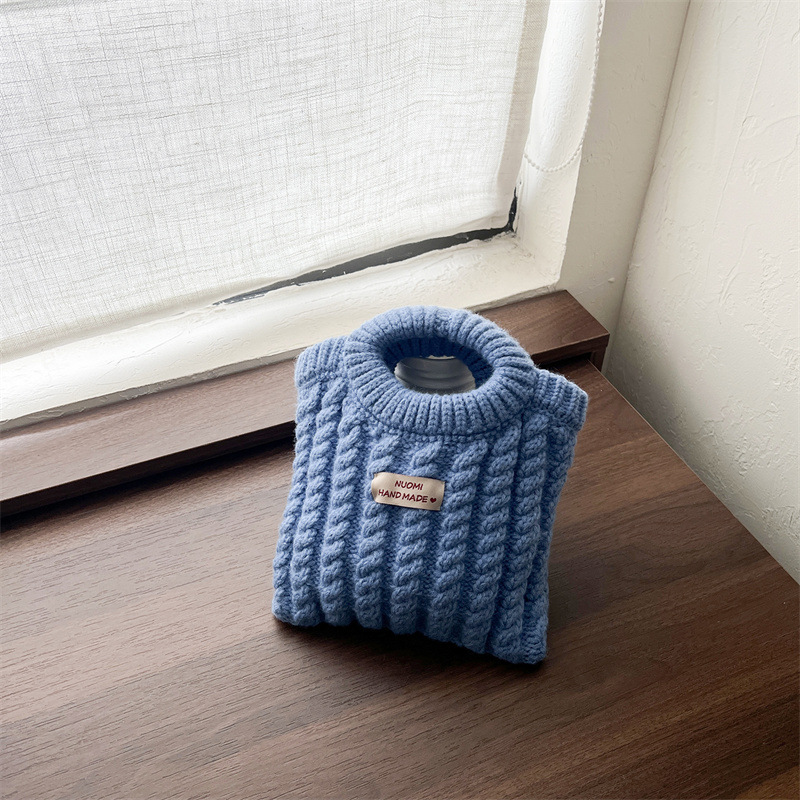 Autumn and winter new Japanese retro woven handbag designer hand woven girls' travel handbag
