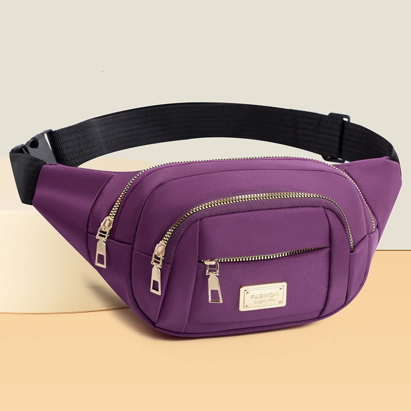 Womens waist bag adjustable shoulder strap zipper closure casual crossbody bag chest bag multifunctional 251023