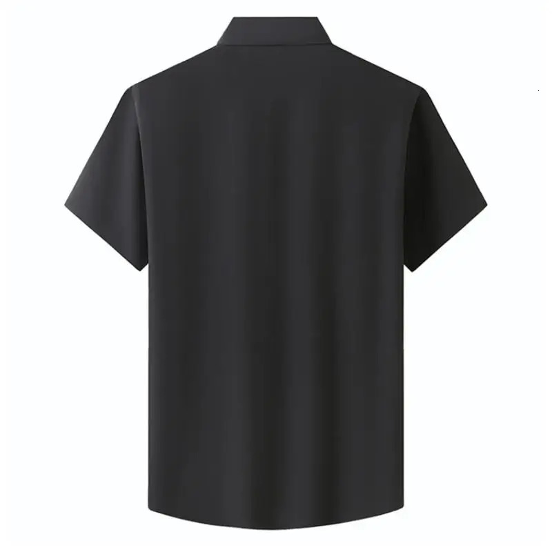 Men Shirt Plus Size Summer Short Sleeve Business Work Shirt Loose Fit Comfortable Oversized T Shirt er clothes men 251023