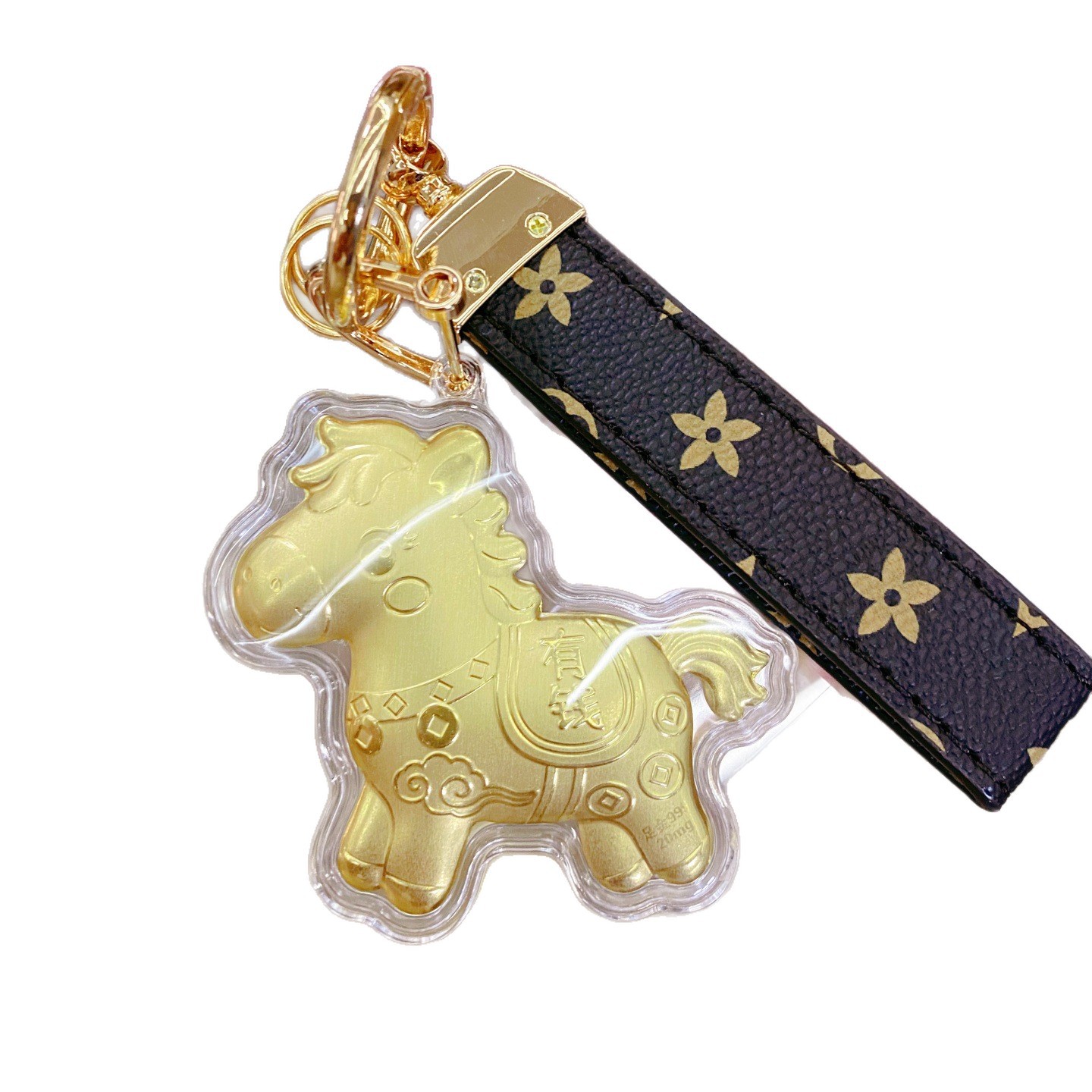 New Arrival Horse Year Lucky Keychain Charm Car Pendant Practical Small Gift for Sisters & Friends