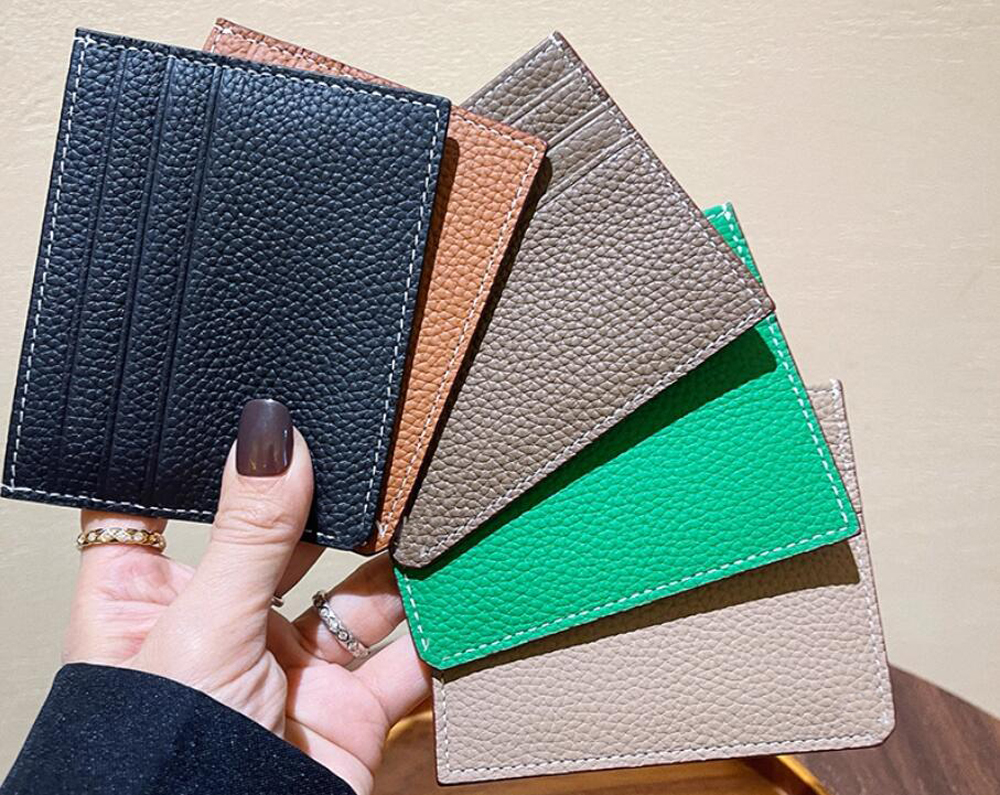 Card Holders Women MEN bag Clutch Real custom Name design BOX leather wallet slot handmade Customized personalized customizing A2