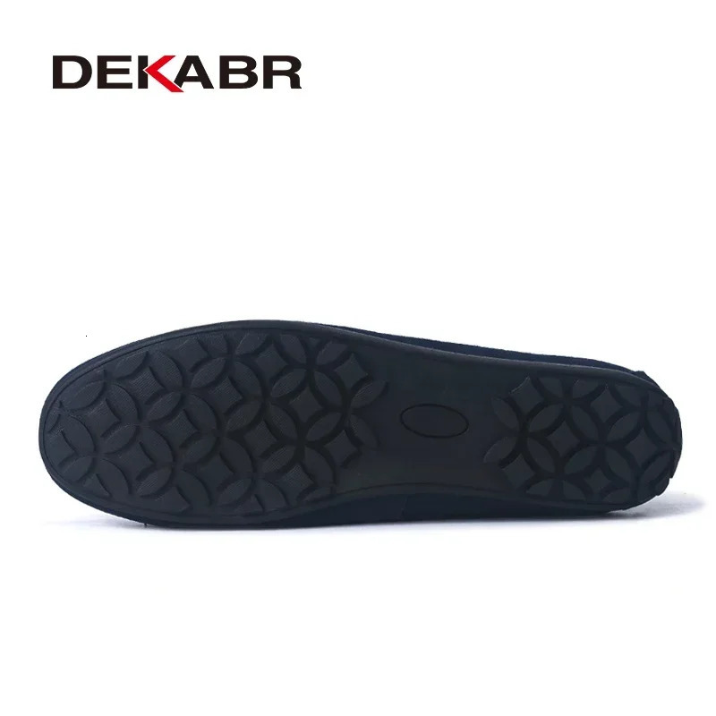 DEKABR Fashion Summer Style Soft Loafers Genuine Leather High Quality Flat Casual Shoes Breathable Men Flats Driving Shoes 251023