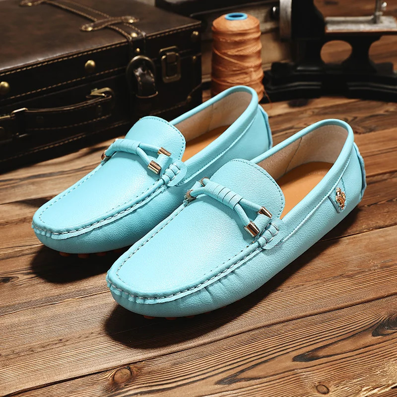 MAEDEF Summer Mens Fashion High Quality Outdoor Casual Leather Shoes Comfortable Breathable Classic Slip on Mens Shoes 251023