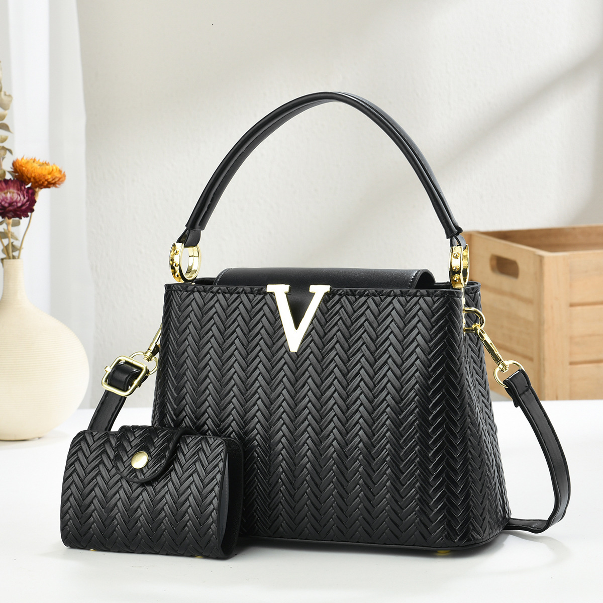 Luxury Brand Designer Bag Two-Piece Set Mother-Daughter Bag 2025 New Fashion Single Shoulder Bag Crossbody Bag Trendy Handbag Bags