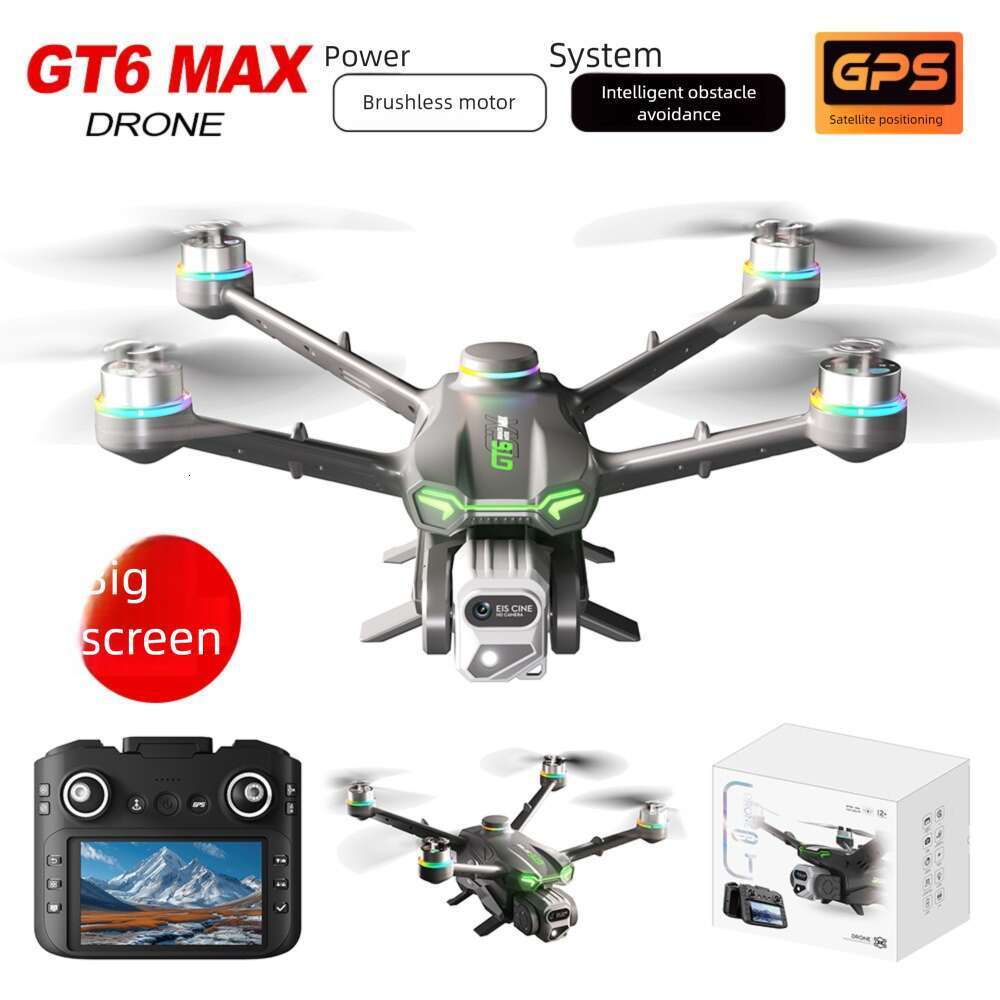 GT Drone With Screen Brushless Motor HD Aerial Photography GPS Intelligent Positioning Remote Control Aircraft