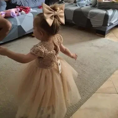 12M Baby Girl Baptism Princess Gown Infant One Year Birthday Party Clothes Eid Embroidery Sequin Flower Girl Wedding Dresses 251023