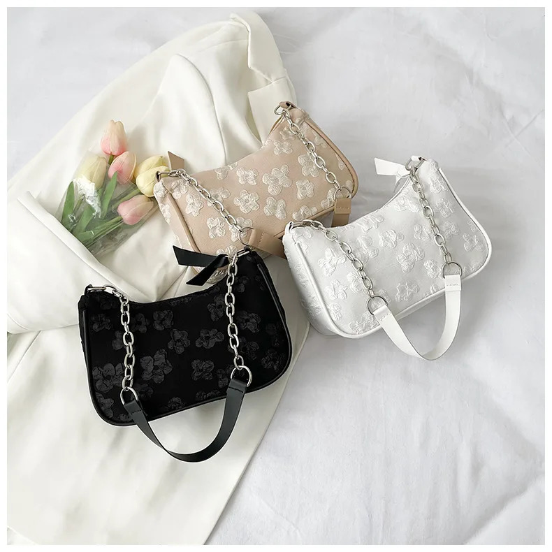Fashion Felt Shoulder Bags for Women Small Casual Underarm Bag Female Hand Crossbody 251018