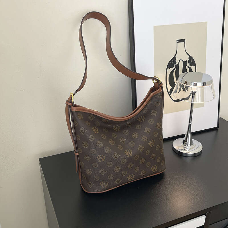 New Designer Bag for Women Fashion Womens Shoulder Bucket Bags New Pattern Printed Ladies Underarm Shoulder Crossbody Bag