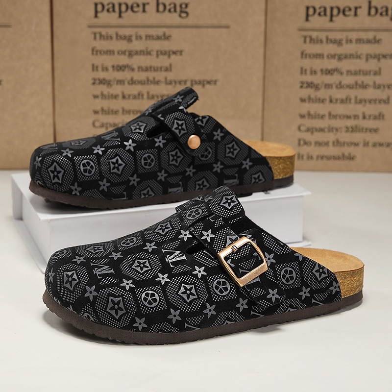 Designer shoes 2025 new autumn fashion slippers classic home and outdoor cork shoes for men and woman size 36-45