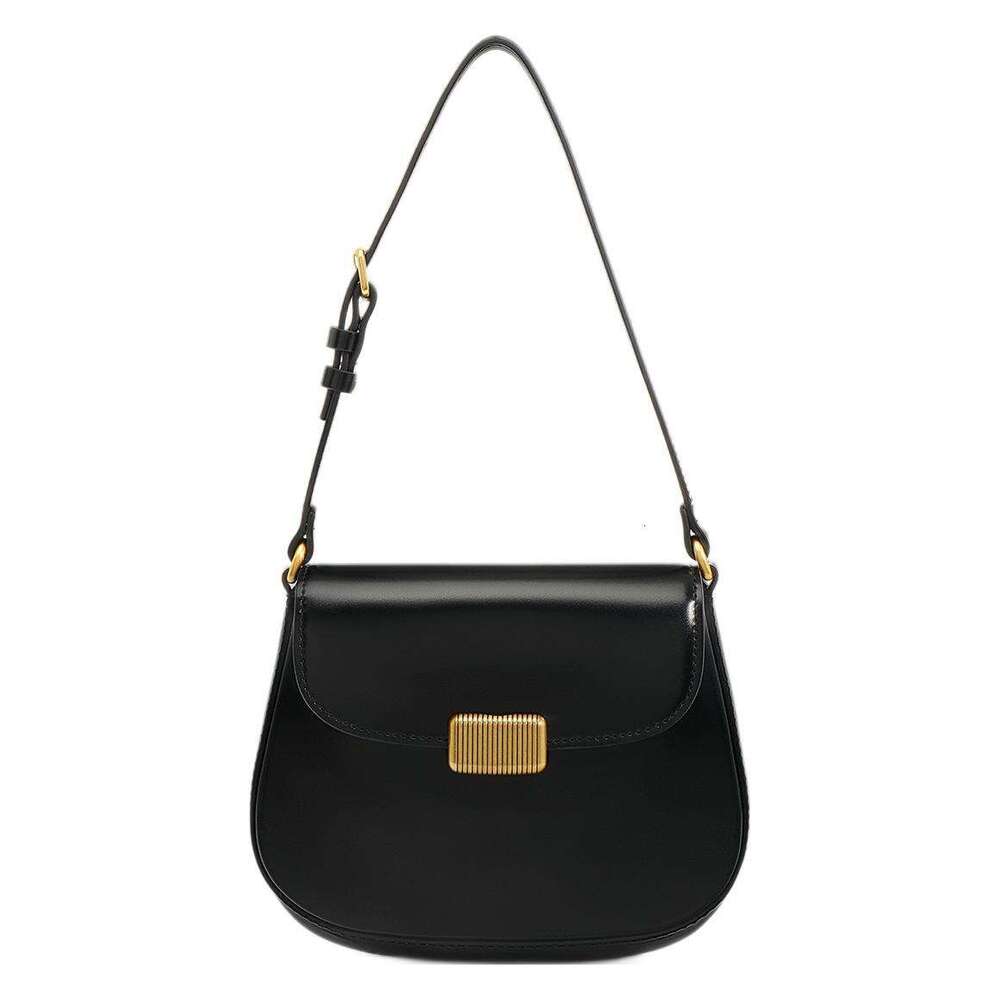 Luxury bag Cowhide Saddle Niche Design Underarm Crossbody High end Simple Sense of Sophistication Fashionable and Elegant Commuter Bag