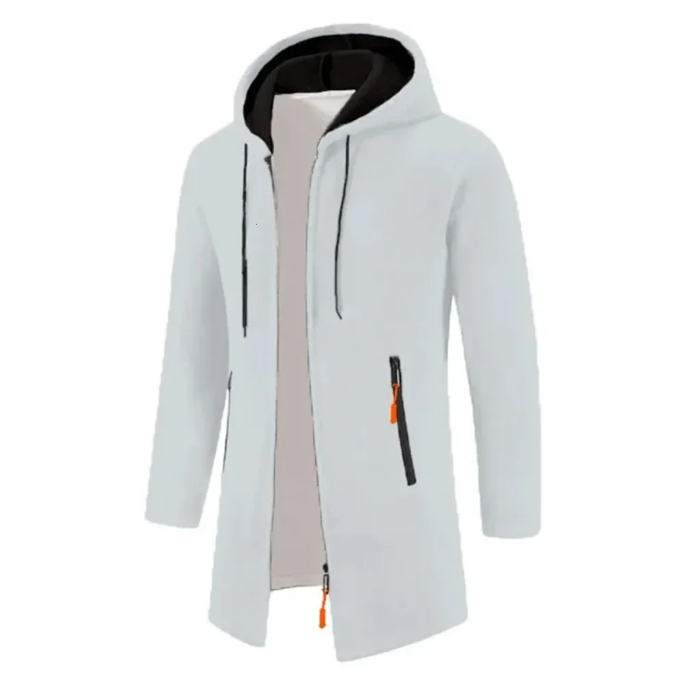Mens Long Sleeve Hooded Sweater for Men Zipper Sweatshirts Oversize Streetwear Warm Solid Color Autumn Jacket Hoodie Men 251023