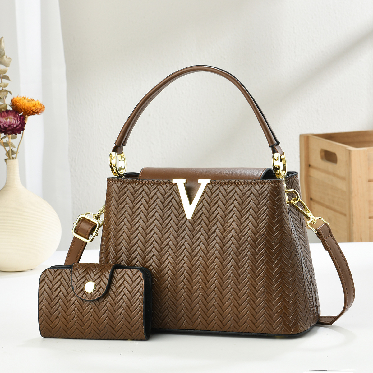 Luxury Brand Designer Bag Two-Piece Set Mother-Daughter Bag 2025 New Fashion Single Shoulder Bag Crossbody Bag Trendy Handbag Bags
