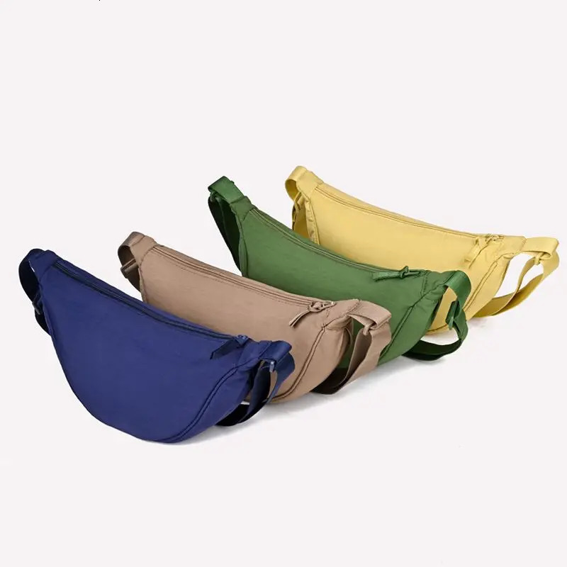 Solid Color Nylon Womens Hobos Crossbody Bag Large Capacity Female Sports Shoulder Bags Casual Ladies Underarm Handbags 251018