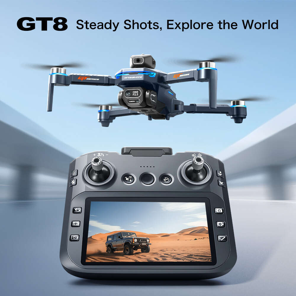 Screen GT Brushless Obstacle Avoidance HD Aerial Photography Quadcopter Remote Control Toy Airplane Drone